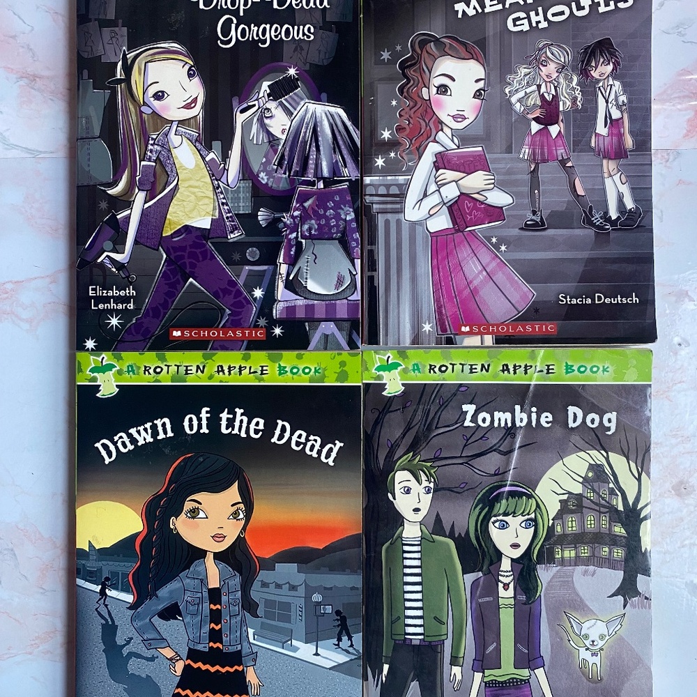Lot of 4 Scholastic Rotten Apple paperback